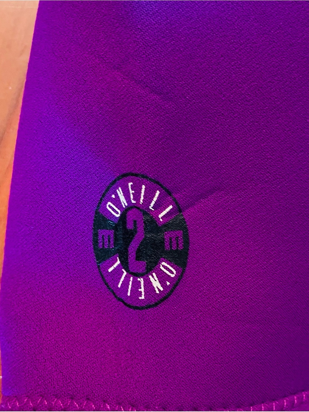 Vintage 90s O'Neill Wetsuit Shorty Springsuit Surf Neon Green Purple Women’s 6 - Picture 9 of 12